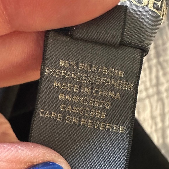 Zac Posen Black Silk Spandex V-Neck Ruched Cocktail Dress - Size 4 Shoulder Bow - Picture 9 of 9